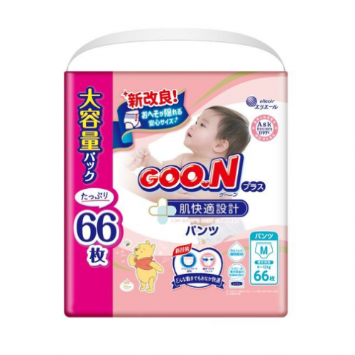 Goo.N大王 快适肌设计拉拉裤 #M 66枚